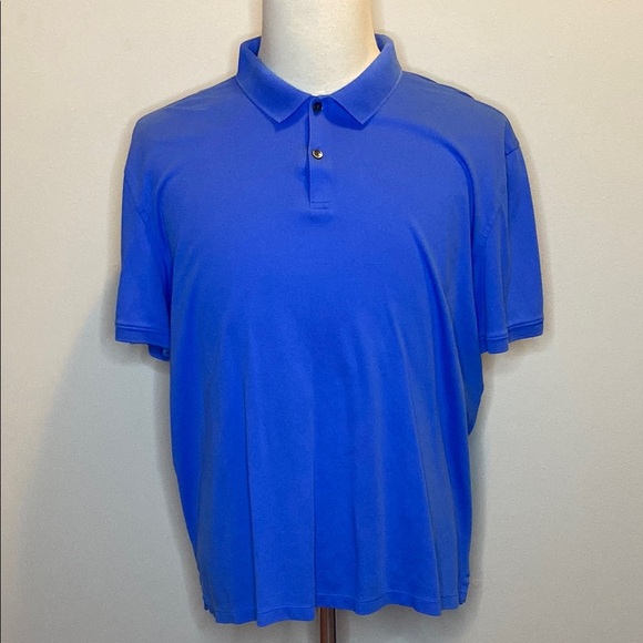 Calvin Klein Collared Polo Shirt in 100% Blue Cotton (sz XL) - Picture 1 of 5
